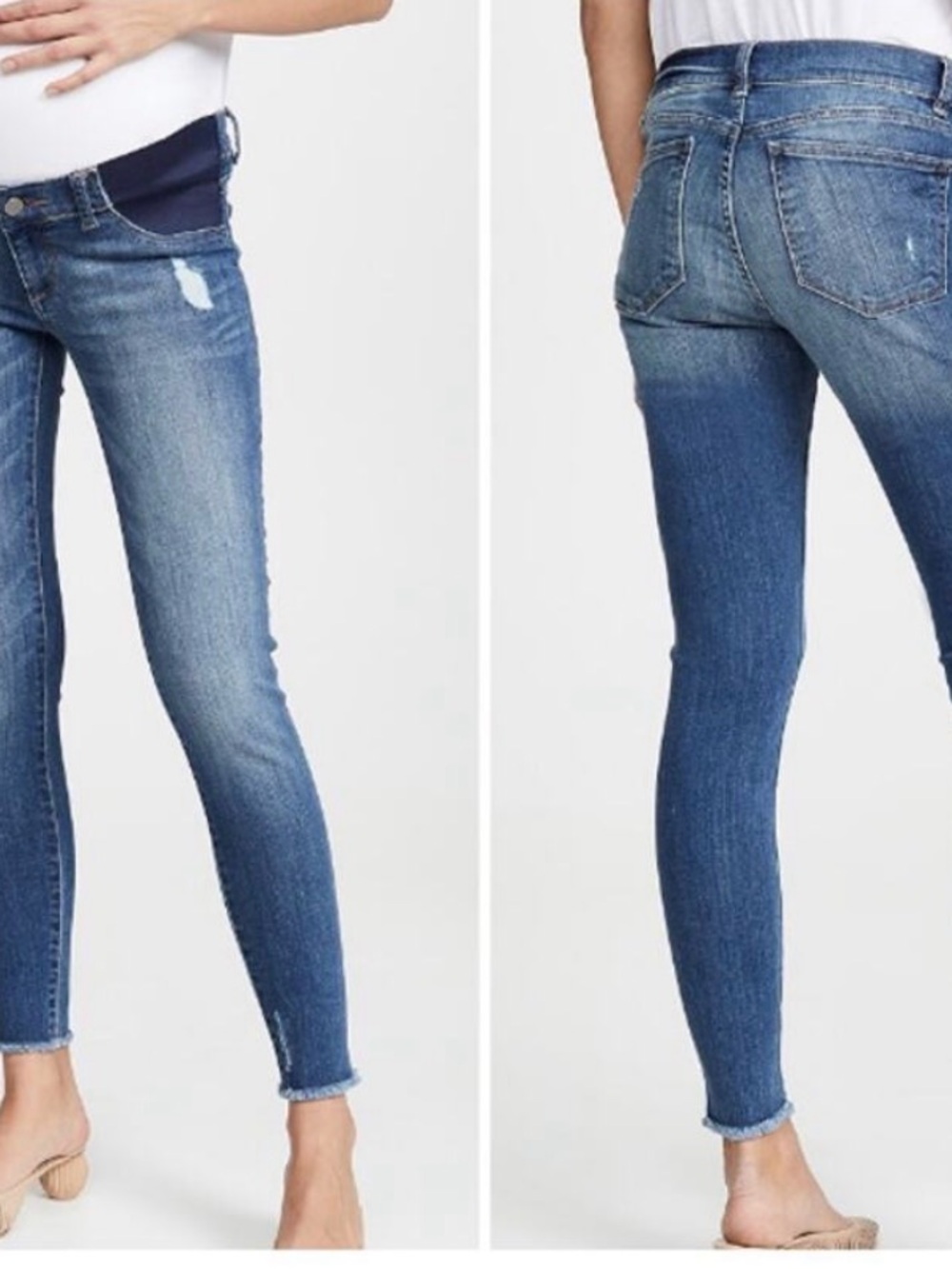 DL1961 Blue Maternity Skinny Jeans with Panel